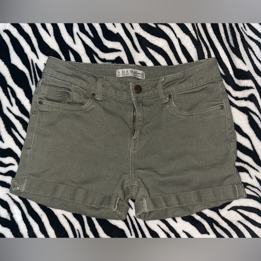 Denim&Co Olive Jean Shorts